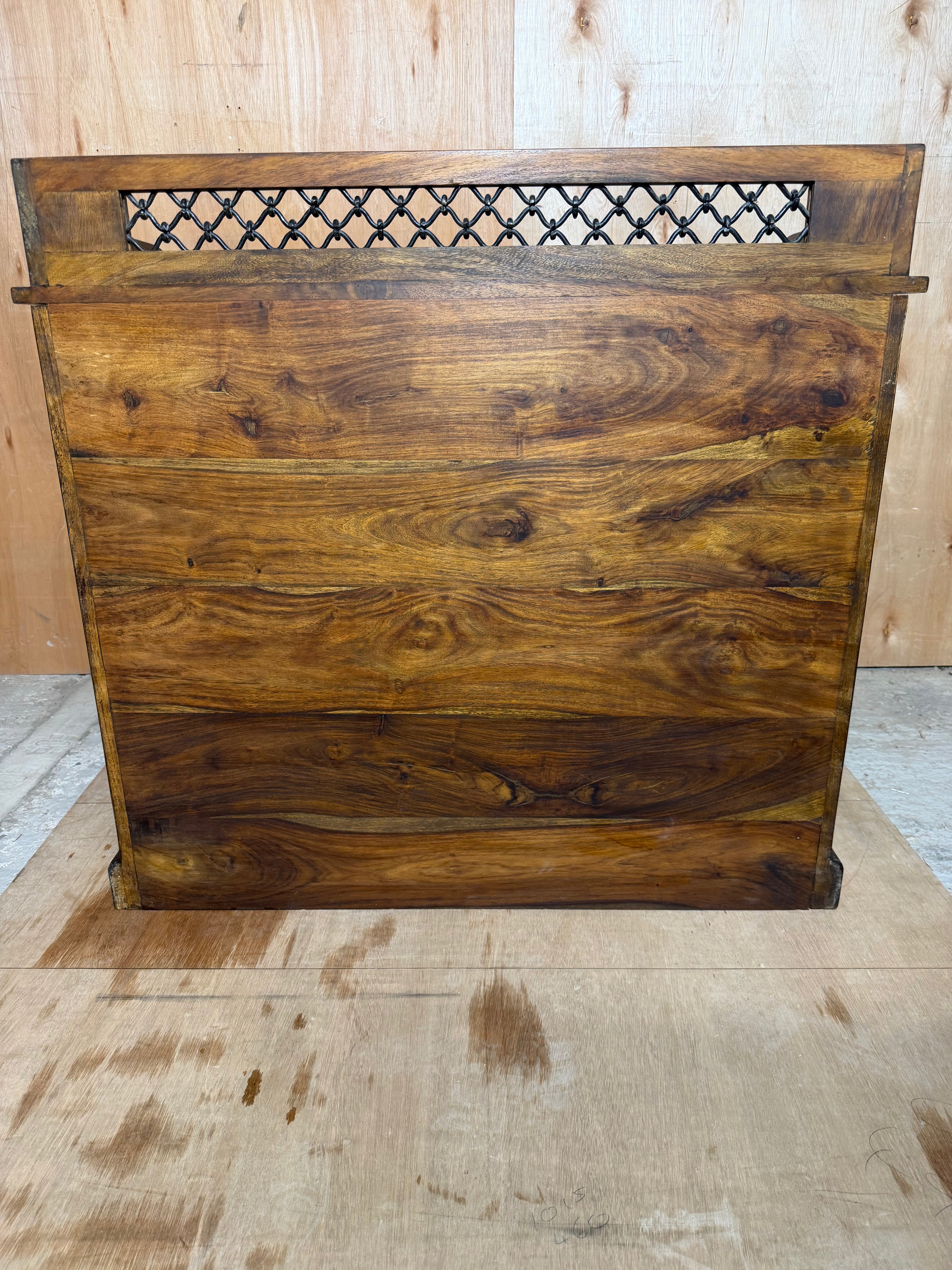 Solid Sheesham Wood Chest of Drawers | Colonial Jali Lattice Gallery