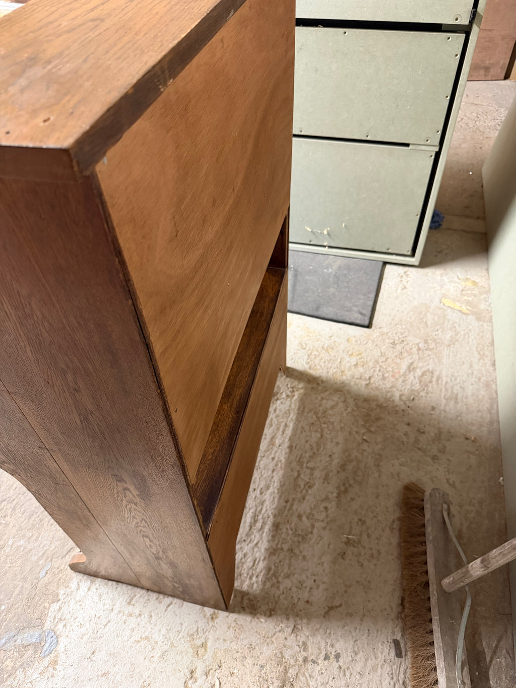 Vintage Oak Roll-Top Writing Bureau Desk | Early 20th Century Tambour Desk